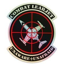Load image into Gallery viewer, Combat Learjet Holographic Sticker