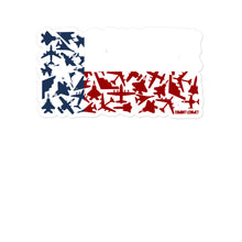 Load image into Gallery viewer, Texas Flag Plane Sticker