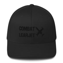 Load image into Gallery viewer, Combat Learjet Blackout FlexFit Hat