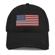 Load image into Gallery viewer, Distressed US Flag Dad Hat