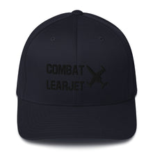 Load image into Gallery viewer, Combat Learjet Blackout FlexFit Hat