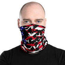 Load image into Gallery viewer, Airplane US Flag Face Wrap