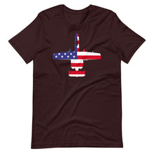 Load image into Gallery viewer, A-10 US Flag Short Sleeve T-Shirt