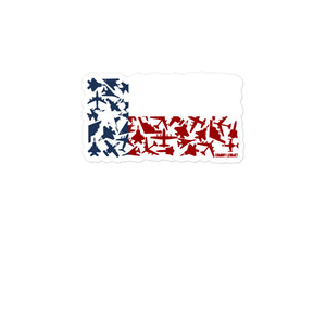 Texas Flag Plane Sticker