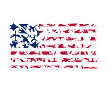 Load image into Gallery viewer, Betsy Ross Airplane Flag Stickers