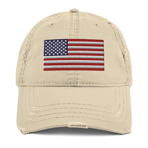 Distressed US Flag Dad Hat