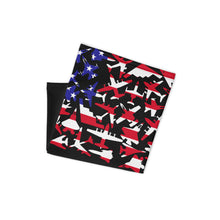 Load image into Gallery viewer, Airplane US Flag Face Wrap
