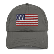 Load image into Gallery viewer, Distressed US Flag Dad Hat