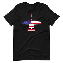 Load image into Gallery viewer, A-10 US Flag Short Sleeve T-Shirt