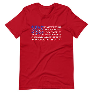 US Plane Flag Short T-Shirt